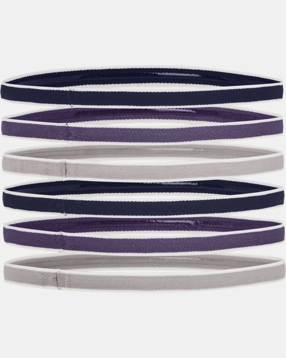Damen UA Mini-Haarbänder, 6er-Pack, Blue, pdpMainDesktop image number 1
